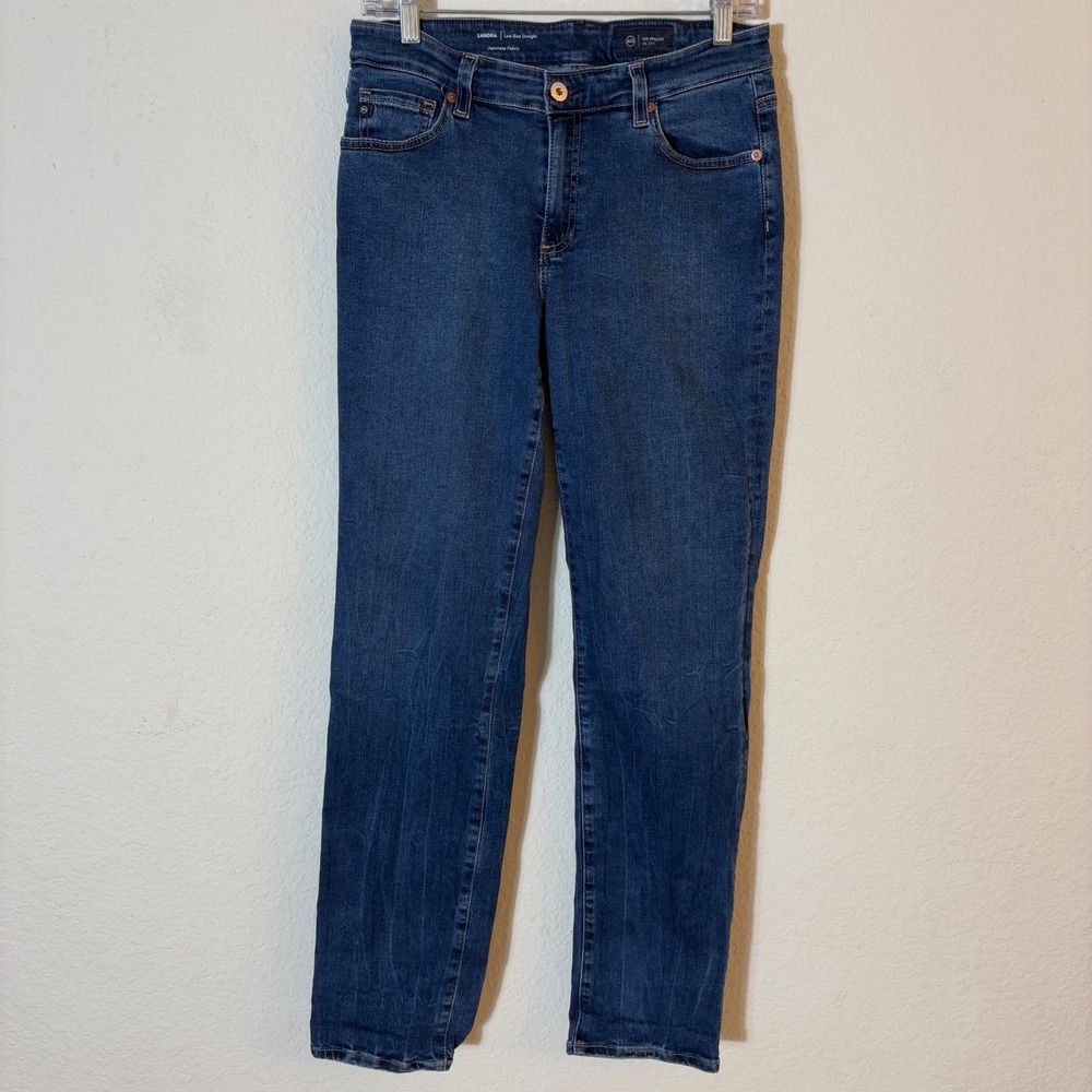 AG Adriano Goldschmied Sandra Jeans Size 28 Blue Low Rise Straight Leg Denim
